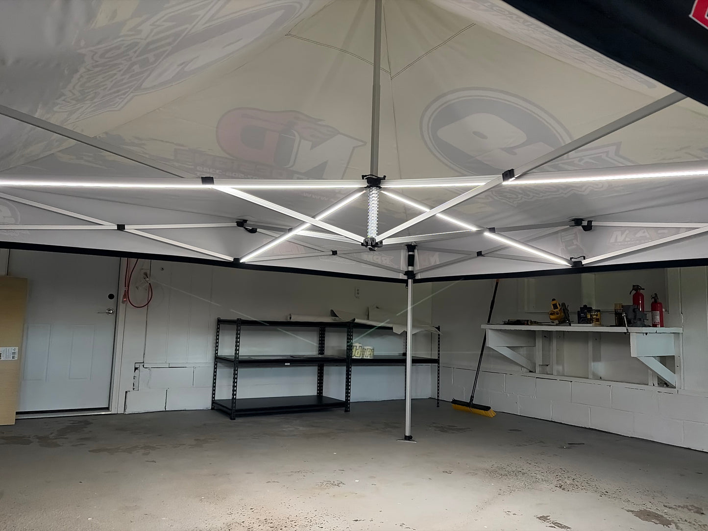 10′ x 10′ Lighted LED Custom Canopy