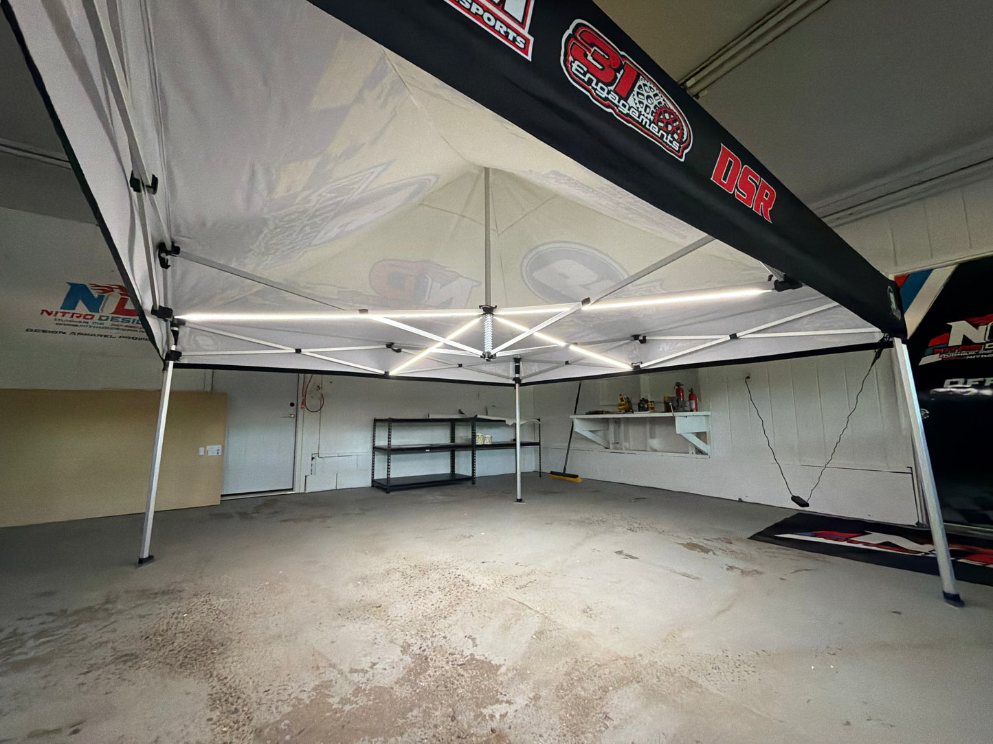 10′ x 10′ Lighted LED Custom Canopy