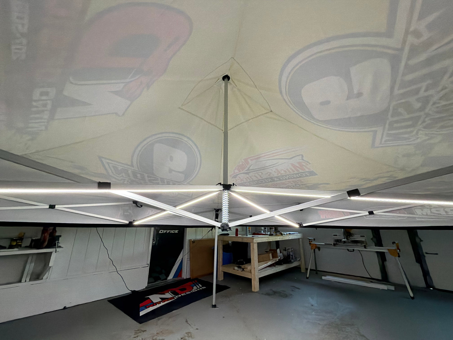 10′ x 10′ Lighted LED Custom Canopy