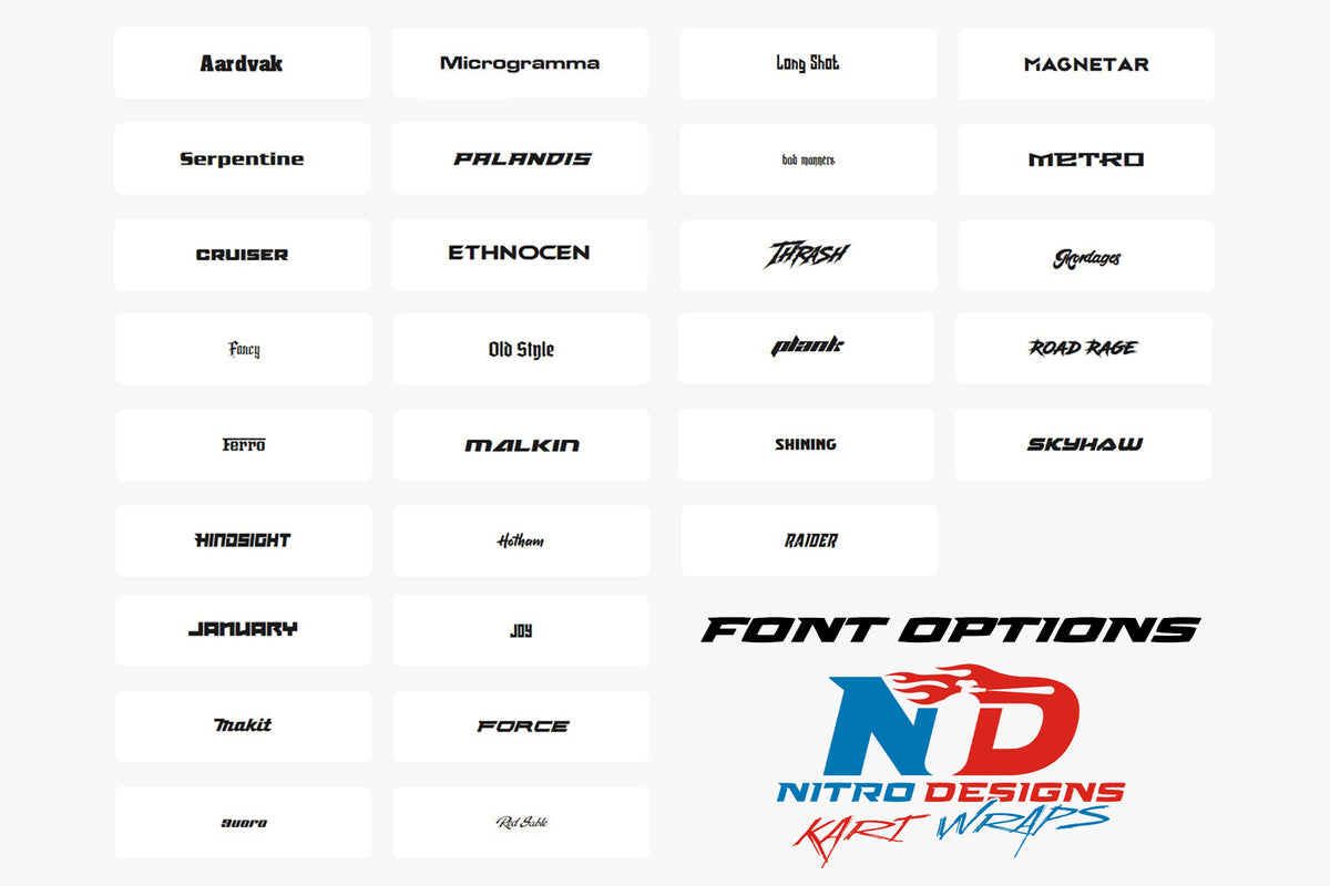 Driver Name Kit